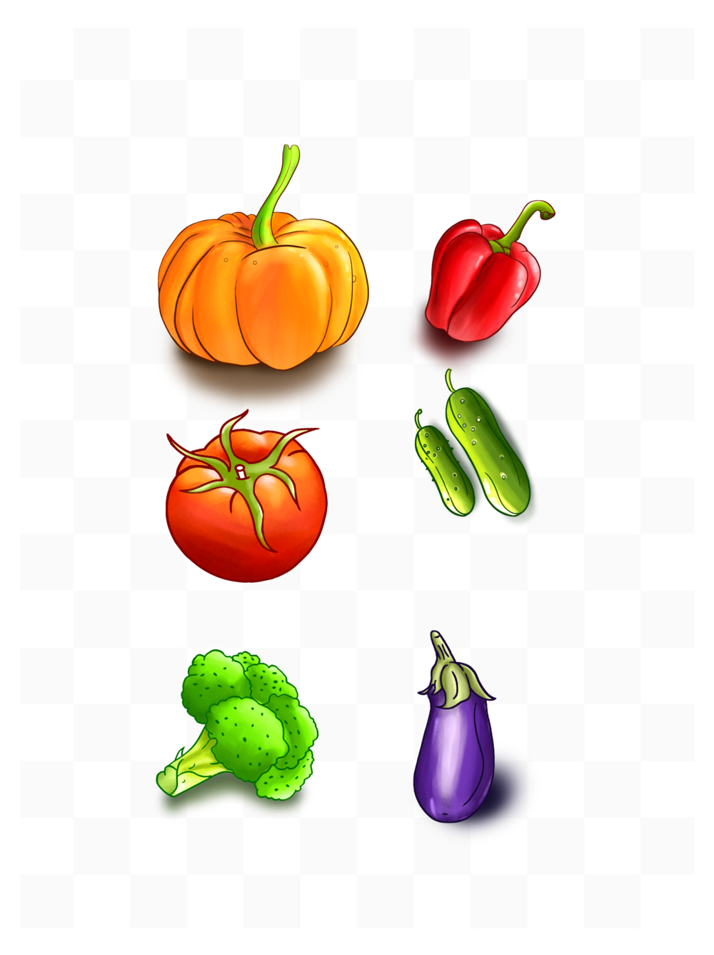 简约卡通卡通手绘手绘蔬菜蔬菜蔬菜水果
