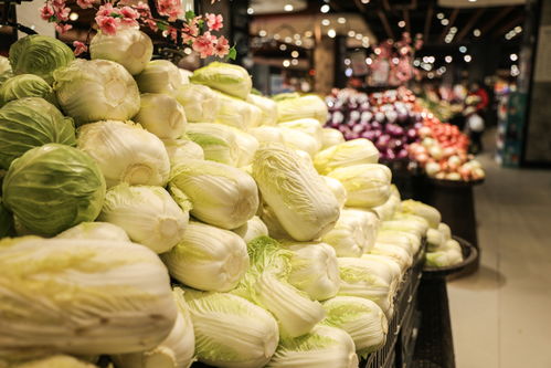 白菜蔬菜商场超市商品货物摄影图 摄影